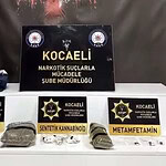 Kocaeli narkotik suçlarla mücadele şube müdürlüğü operasyonu, ecstasy, sentetik kannabinoid ve metamfetamin ele geçirildi.