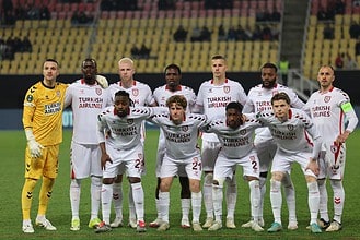 Samsunspor, Konferans Ligi'nde Rayo Vallecano ile eşleşti, takım fotoğrafı.