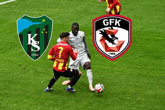 Kocaelispor ve Gaziantep FK futbol takımlarının karşılaşması.