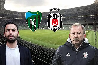 Kocaelispor ve Beşiktaş takımlarının teknik direktörleri stadyumda buluşuyor.
