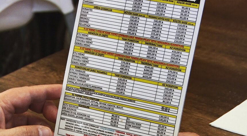 Restoran ve kafelerde yeni şeffaf menü uygulaması yürürlüğe girdi.