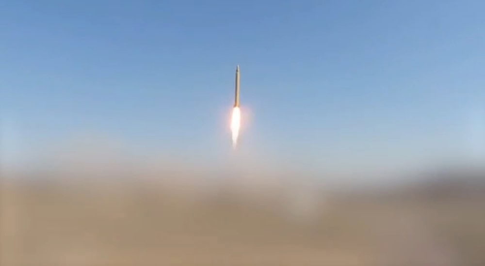 Devrim Muhafızları tarafından Nasrallah füzesi ilk kez kullanıldı, yüksek hızla fırlatılan füze göky.