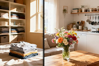 Bahar temizliği yaparken evinizi 1 günde düzenlemenin püf noktaları ve pratik çözümler.