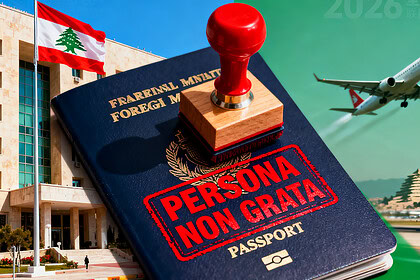 İran Büyükelçiliği'nin Beyrut'taki sınır dışı kararıyla ilgili görsel.