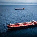 Boğaz'a 14 Mil Mesafede Vurulan Petrol Gemisi Sarıyer'den Görüntülendi