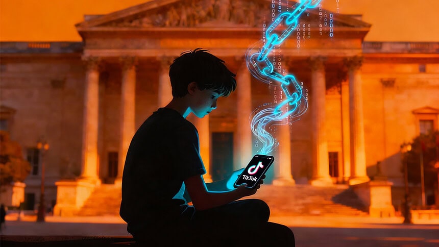 Fransa'da TikTok algoritma incelemesi.