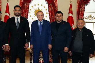 Güreş Federasyonu Başkanı Taha Akgül Cumhurbaşkanı Erdoğan İle Görüştü