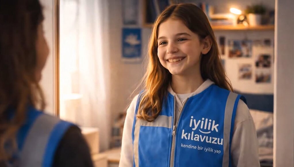 Kocaeli Büyükşehir'in "İyilik Hikayesi"ne katılan genç gönüllü, iyilik ve yardım çalışmalarında akti.