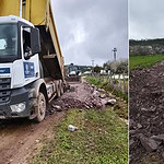 Kocaeli bozulan yollara müdahale: Körfez'de ulaşım rahatladı