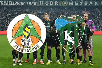 Alanyaspor ve Kocaelispor takımlarının maç sonrası fotoğrafı, 5-0 skoruyla sonuçlandı.