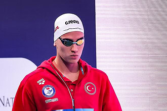 Kuzey Tunçelli, İzmit'te 2028 Olimpiyatları için antrenman yaparken.