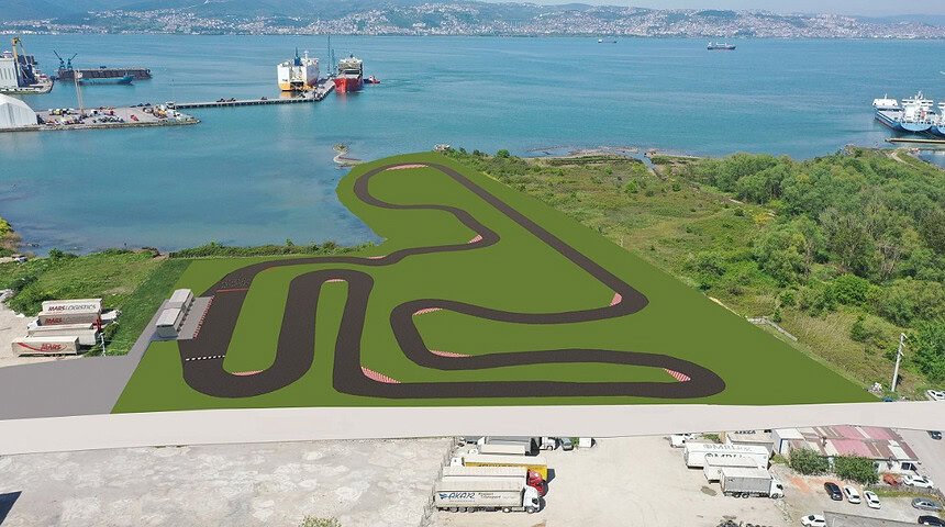 Başiskele motorcu eğitim pisti, şampiyonlar için hazır hale getirildi.