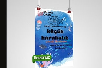 Ücretsiz çocuk tiyatrosu: Küçük Karabalık oyunu, çocuklar için eğlenceli ve öğretici bir tiyatro etk.