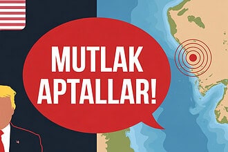 ABD bayrağı ve dünya haritası ile Trump'ın mesajı.