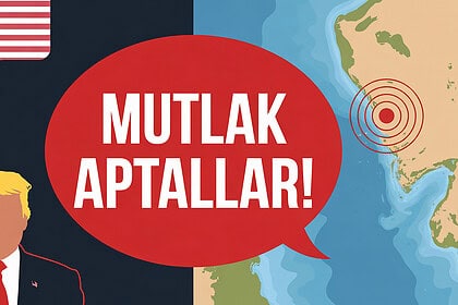 ABD bayrağı ve dünya haritası ile Trump'ın mesajı.