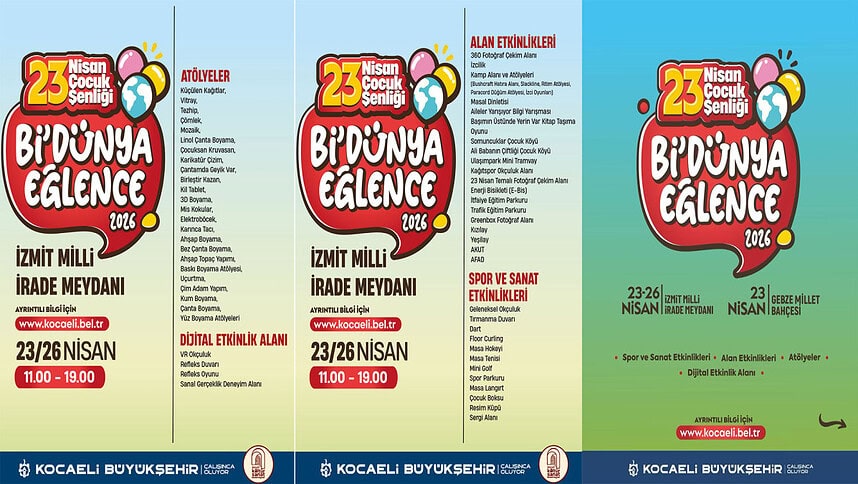 Kocaeli Büyükşehir Belediyesi'nden Dolu Dolu 23 Nisan Festivali!