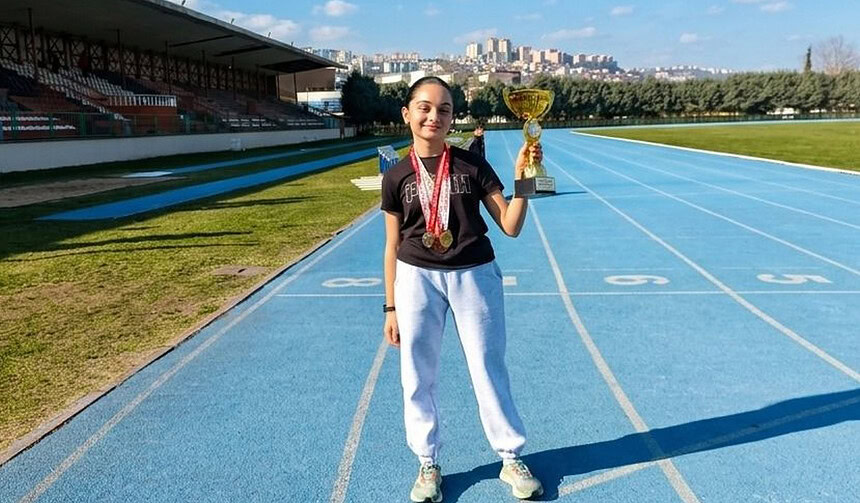Pistlerin Yeni Kraliçesi Alya! İzmitli Genç Atlet Türkiye Şampiyonası’nda Kürsüde