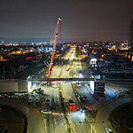 Kocaeli'de Yol Kapanmadan 82 Tonluk Kirişler Nasıl Yerleştirildi?