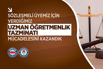 Eğitim-Bir-Sen'in açtığı davada sözleşmeli öğretmenler için emsal karar