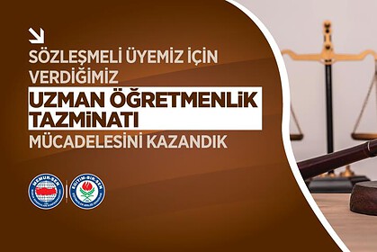 Eğitim-Bir-Sen'in açtığı davada sözleşmeli öğretmenler için emsal karar