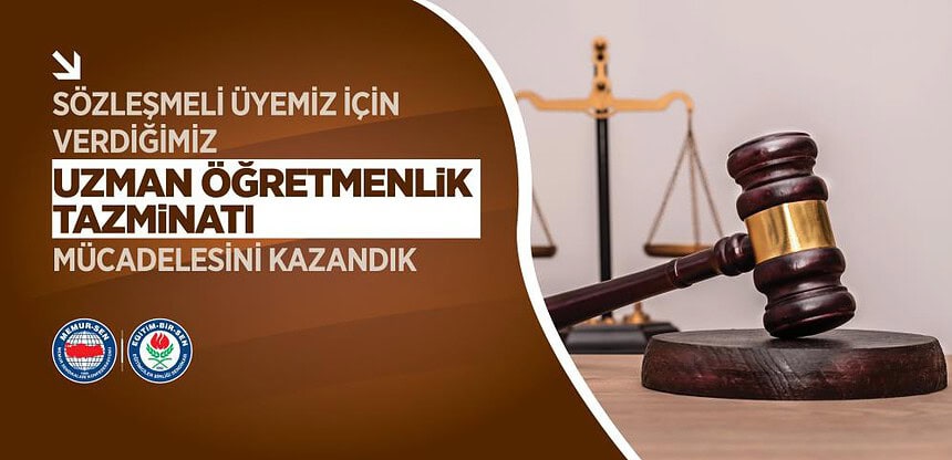 Eğitim-Bir-Sen'in açtığı davada sözleşmeli öğretmenler için emsal karar