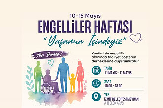 İzmit'te Engelliler Haftası Seferberliği: "Yaşamın İçindeyiz"