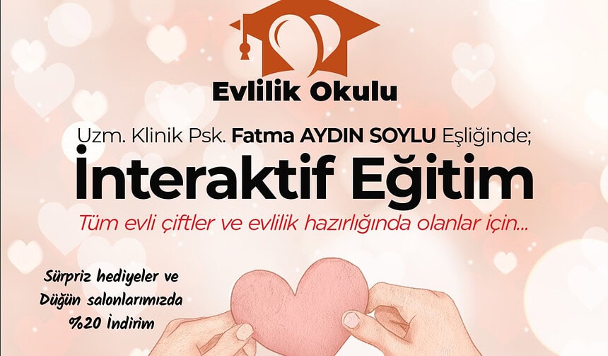 Başiskele Belediyesi’nden Evlilik Okulu! Düğün Salonunda %20 İndirim Fırsatı