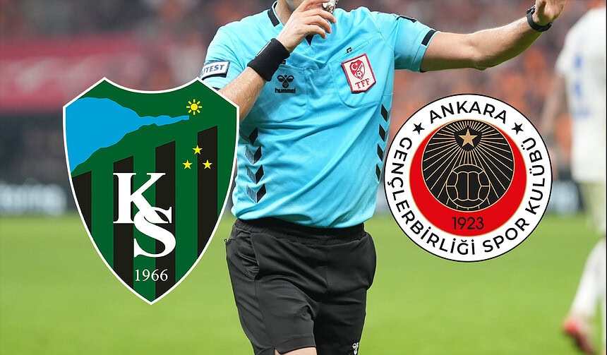 Gençlerbirliği - Kocaelispor Maçının Hakemi Belli Oldu!