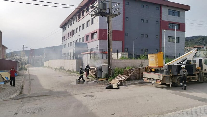 Körfez’de Trafo Yangını Paniğe Neden Oldu