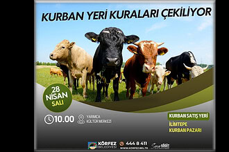 Körfez Belediyesi Kurban Pazarı Kura Çekimi Bugün Yapılıyor: İlimtepe İçin Yerler Belirleniyor!