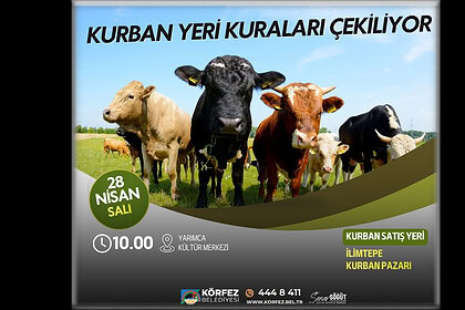 Körfez Belediyesi Kurban Pazarı Kura Çekimi Bugün Yapılıyor: İlimtepe İçin Yerler Belirleniyor!