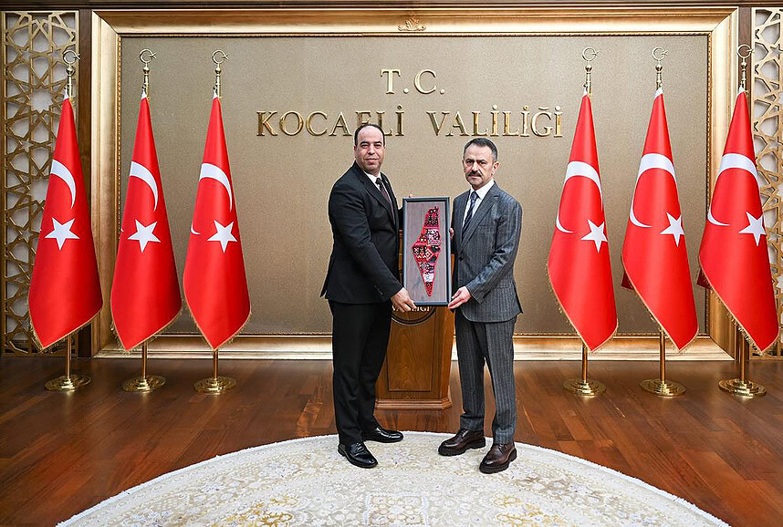 Filistin Başkonsolosu Moath Alatshan’dan Kocaeli Valisi İlhami Aktaş’a Ziyaret