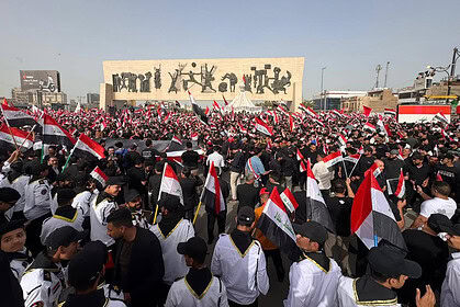 Irak’ta Dev Protesto: Sadr’ın Çağrısıyla 12 Kentte ABD ve İsrail Karşıtı Gösteriler