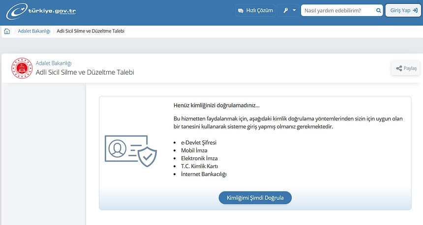 Adli Sicil Kaydı Sildirme Dilekçesi 2026