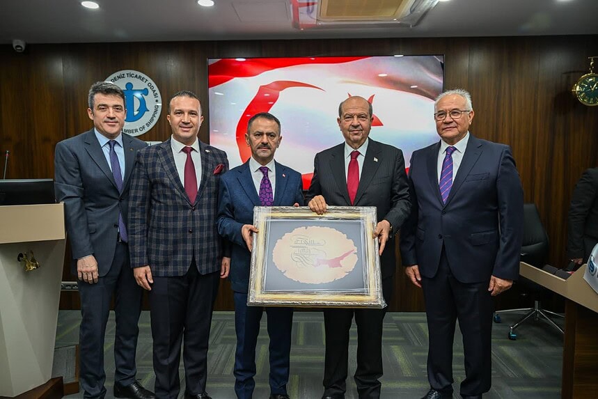 KKTC 5. Cumhurbaşkanı Tatar Deniz Ticaret Odası Meclisi’ne Katıldı