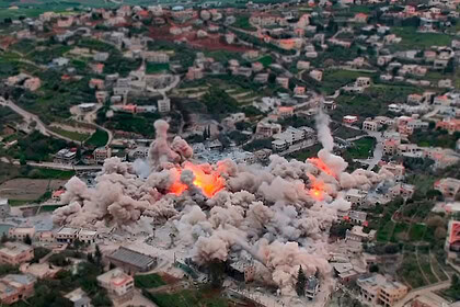 İsrail Ordusu Lübnan'da 70 Noktayı Havaya Uçurdu