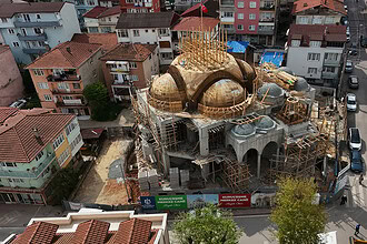 İzmit Kuruçeşme Merkez Camii İnşaatında Kritik Aşama