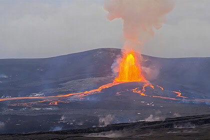 Kilauea Yanardağı 190 Metre Yüksekliğe Lav Püskürttü