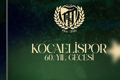 Kocaelispor 60. Yıl Kutlama Programı: 24 Nisan’da Kongre Merkezi’nde Dev Buluşma!