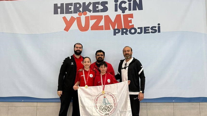 Körfezli Şampiyon Yüzücüler Azerbaycan Yolcusu: Bakü'de Türkiye'yi Temsil Edecekler