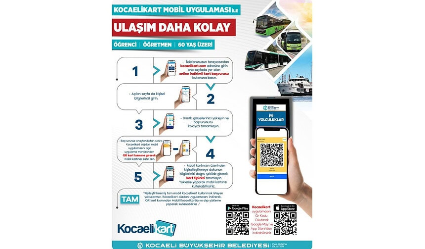 Online Kocaeli Kart Başvurusu Nasıl Yapılır? QR Kod ile Dijital Ulaşım Dönemi