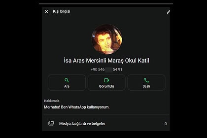 Kahramanmaraş Okul Saldırganının Profilindeki Korkunç Detay!