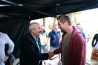 Engin Altan Düzyatan Gebze’de! Başkan Zinnur Büyükgöz ‘Espiyonaj’ Oyuncularıyla Buluştu!