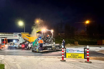 İzmit Vatan Caddesi Kavşağı Yenilendi! Gece Başlayan Asfalt Çalışması Sabaha Bitti