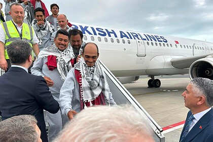Küresel Sumud Filosu’ndaki 422 İnsani Yardım Gönüllüsü Türkiye’ye Getirildi