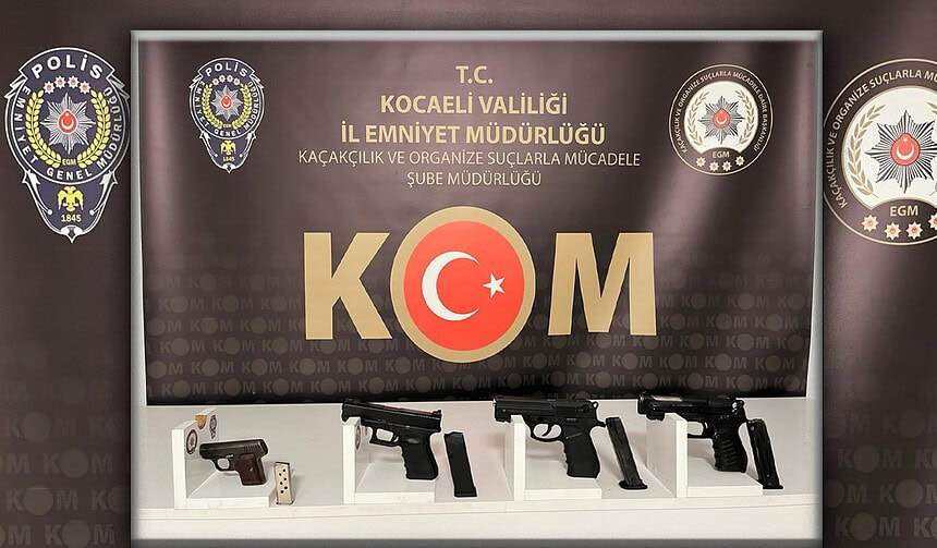 Kocaeli Emniyeti Harekete Geçti: İki İlçede Çok Sayıda Silah ve Mühimmat Ele Geçirildi!