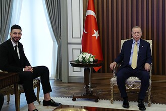 Cumhurbaşkanı Erdoğan, NBA Yıldızı Alperen Şengün'ü Cumhurbaşkanlığı Külliyesi'nde Kabul Etti!