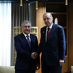Erdoğan Türkistan'da Mirziyoyev ile Görüştü