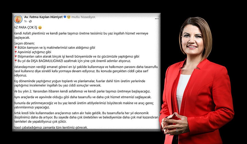 Fatma Başkan: Kredi Kullanmadan Araç Alıyor, Kendi Yol Malzememizi Üretiyoruz!