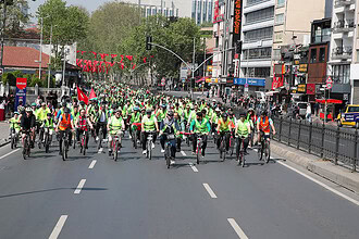 İstanbul'da 20 Kilometrelik Pedal: Sumud Filosu'na Destek